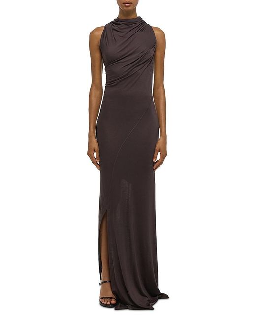 brown draped maxi dress Men's derby with light soles. Buck – George's Shoes Store main image 0