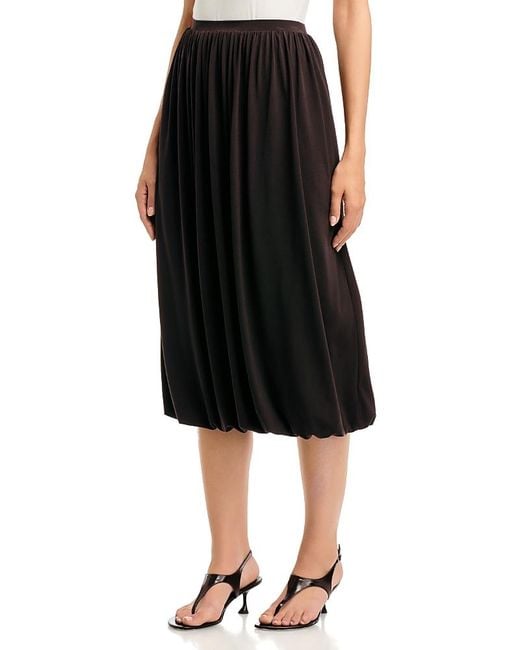 Vince Black Pull On Bubble Hem Skirt