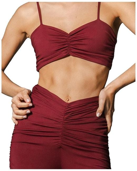 PORT DE BRAS Red Ariadne Top