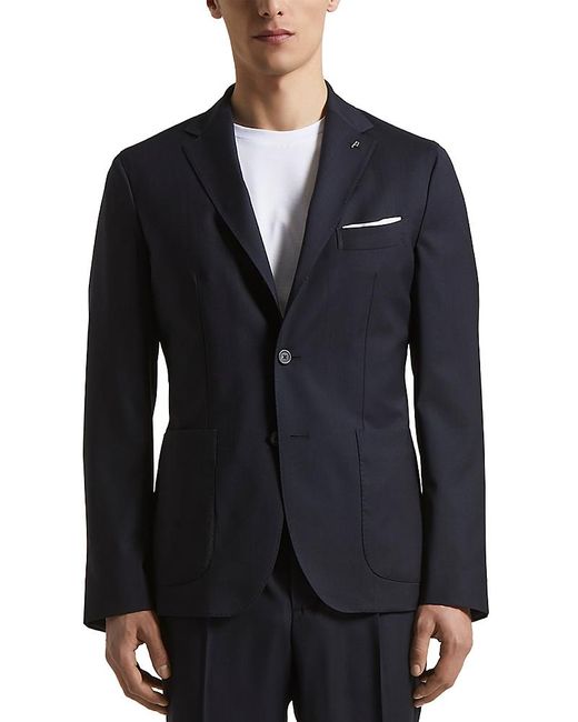 Peserico Blue Regular Fit Blazer for men