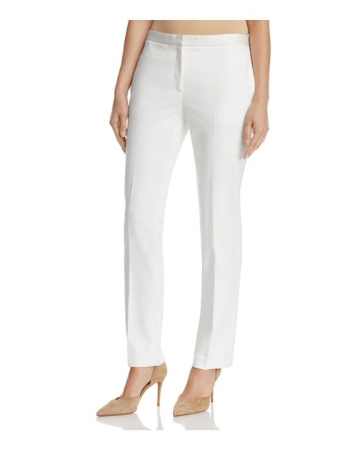 theory white pants