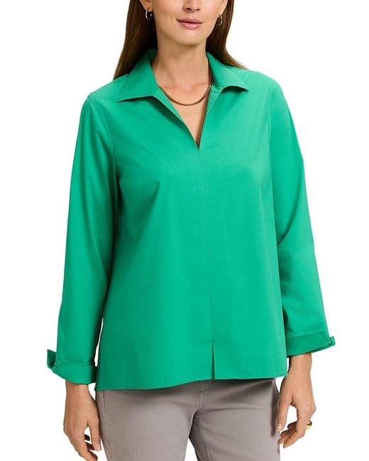 Foxcroft Green Agnes Stretch Shirt