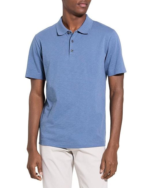 Theory Blue Bron Polo for men