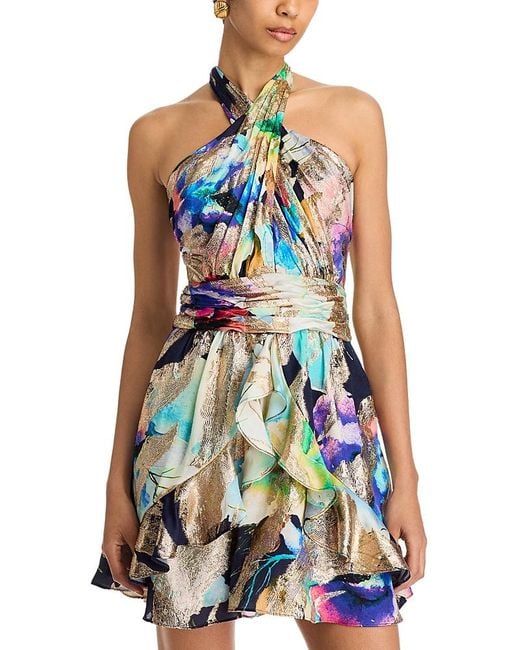 Ramy Brook Multicolor Marble Reuben Mini Dress