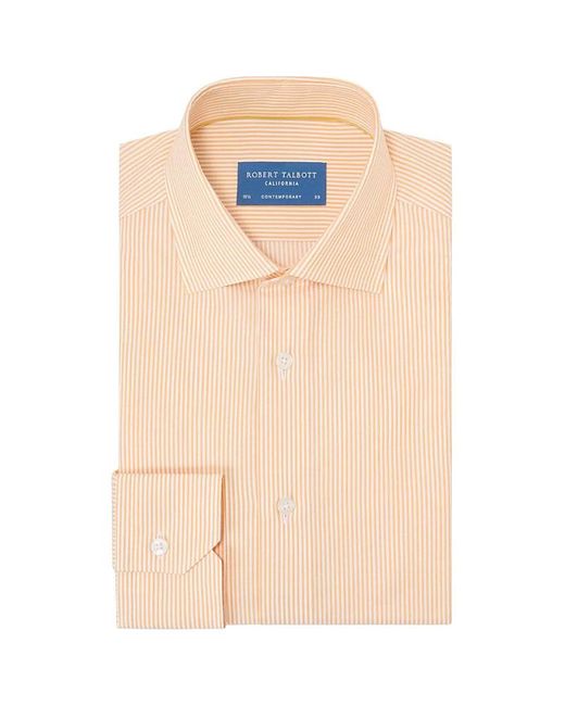 Robert Talbott White Reynolds Stripe Twill Shirt for men