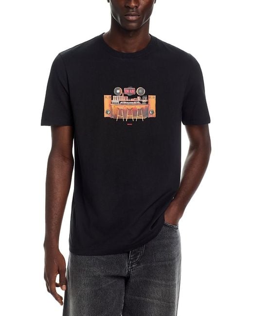 HUGO Blue Durectee Oversized Tee for men