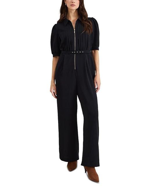 Phase Eight Black Candice Zip Jumpsuit