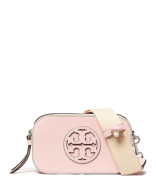 Tory Burch X Bonbon Miller Spazzolato Mini Crossbody Bag in Pink
