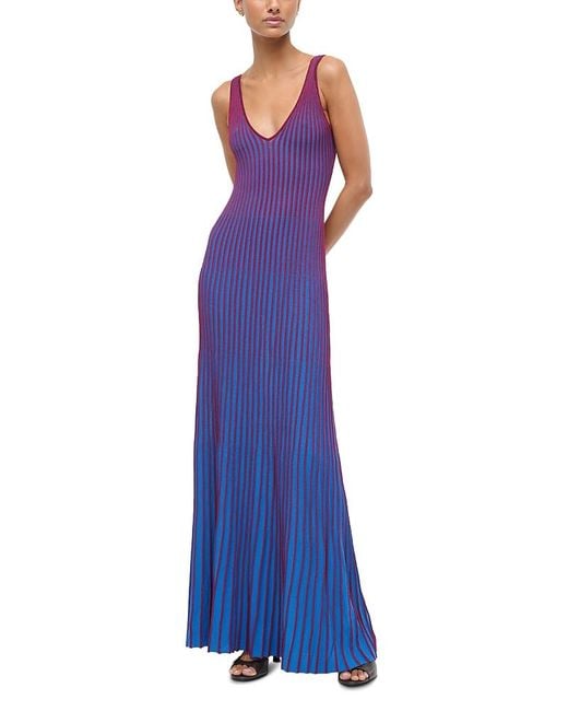 Staud Blue Claretta Dress