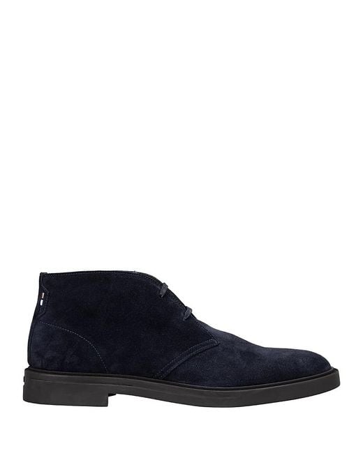 BOSS Hugo Calev Suede Desert Boots in Blue for Men | Lyst display picture 1