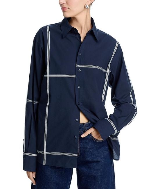 BOSS Women's Blue Saturday Top