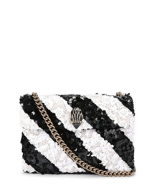 Kurt Geiger Black Kensington Medium Sequins Crossbody