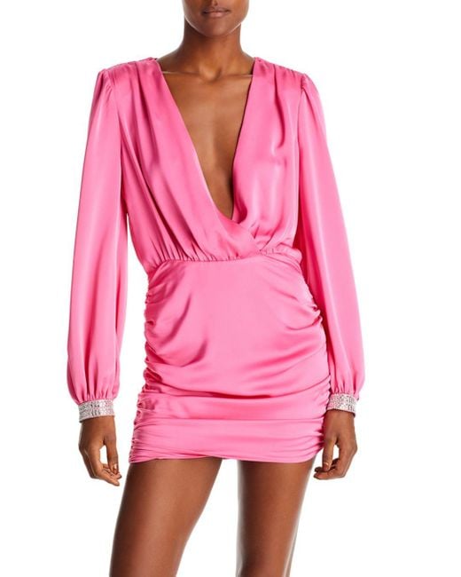 Ramy Brook Foxy Embellished Cuff Dress in Pink | Lyst