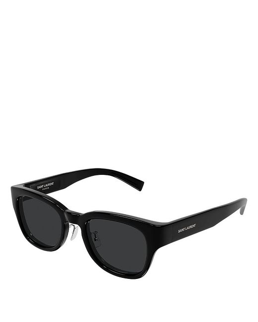 Saint Laurent Black Rectangular Sunglasses, 50Mm