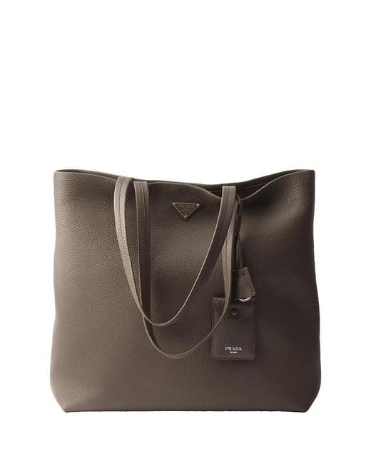 Prada Brown Leather Tote for men