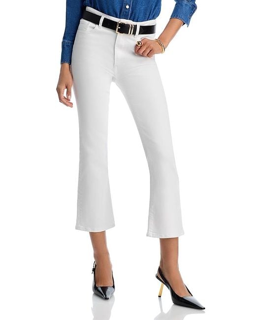FRAME Blue The Reboot High Rise Ankle Bootcut Jeans