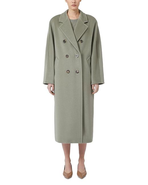 Max Mara Green Madame Wool Cashmere Oversized Coat