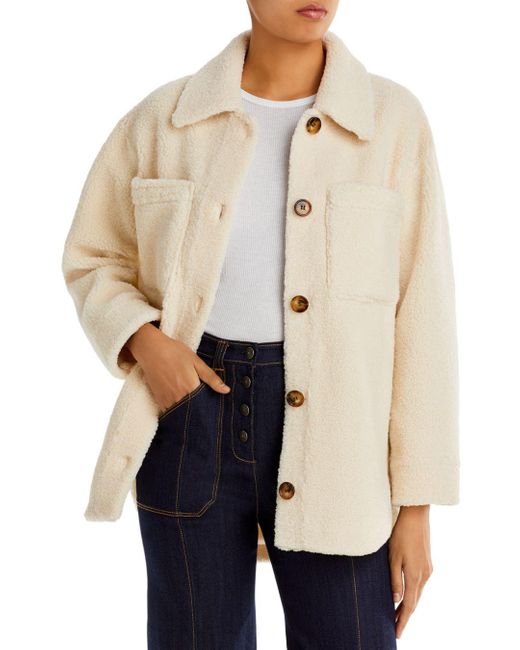 Rails Connie Sherpa Shirt Jacket in Natural | Lyst