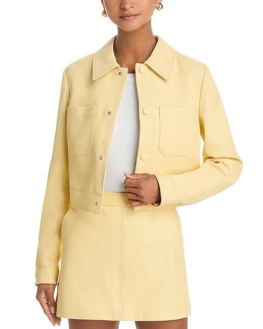 FRAME Natural The Small Leather Jacket