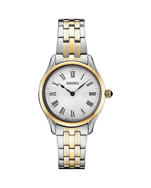 Seiko Metallic Essentials Watch, 29Mm