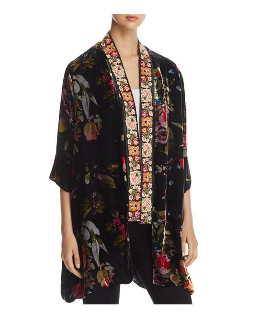 Johnny was Kehlani Reversible Kimono Jacket in Black | Lyst