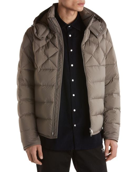 Moncler Synthetic Cecaud Puffer Jacket in Gray for Men | Lyst