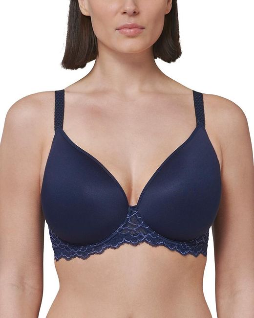 Simone Perele Blue Caresse 3D Plunge Lace Underwire Bra