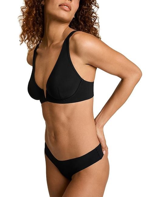 Commando Black Classic Plunge Underwire Bra