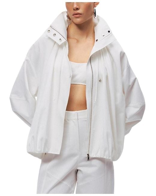 Nocturne Gray Oversized Zip-Front Jacket