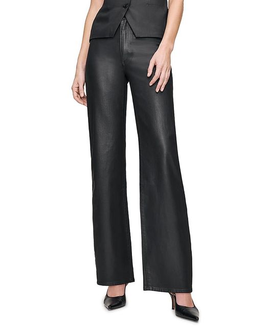 DL1961 Black Karmine Sculptsystem Refined Wide Leg Jeans