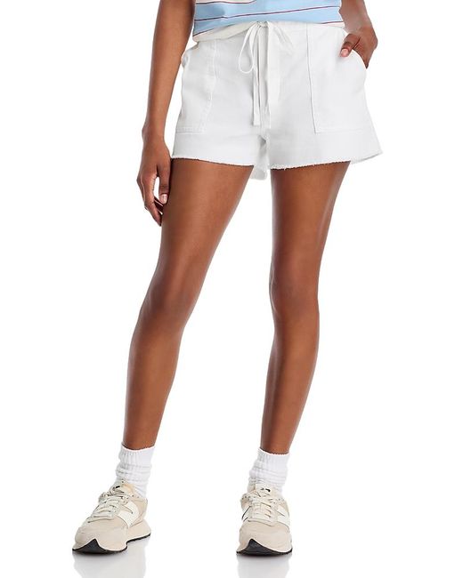 Re/done White Beach Shorts