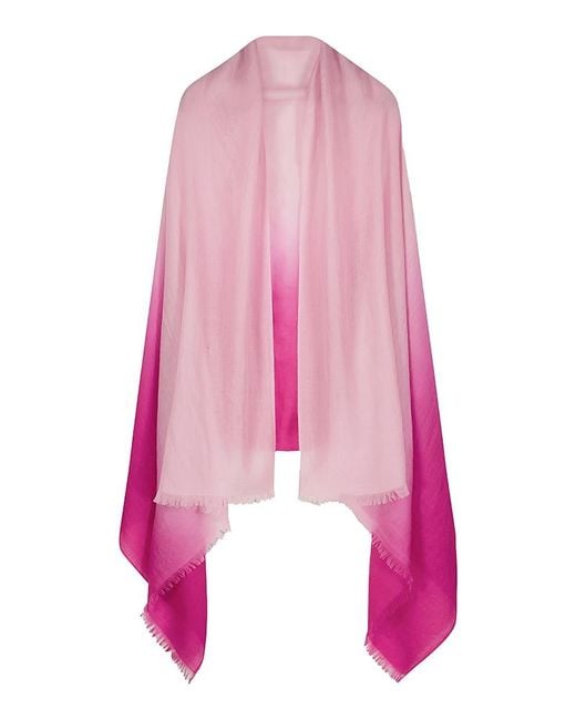 Sofiacashmere Pink Ultrafine Ombre Cashmere Wrap