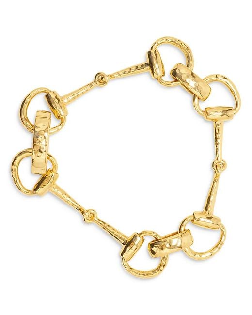 Capucine de Wulf Metallic Equestrian Snaffle Bit Link Bracelet