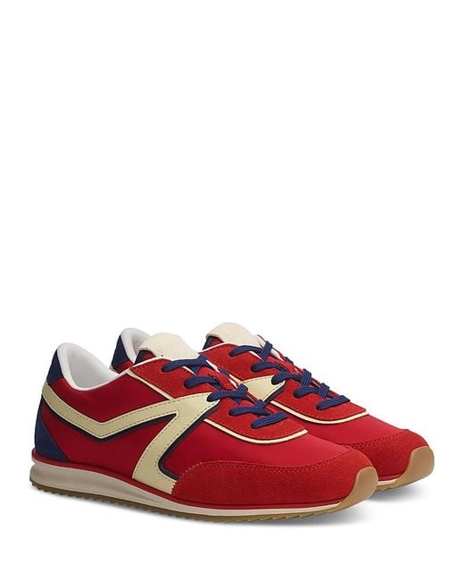 Rag & Bone Red Retro Trainer Sneakers