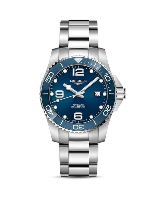 Longines Blue Hydroconquest Watch, 41Mm for men