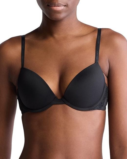 Calvin Klein Black Attraction Push Up Plunge Bra