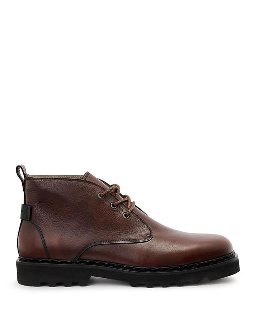 AllSaints Brown Skiff Lace Up Chukka Boots for men