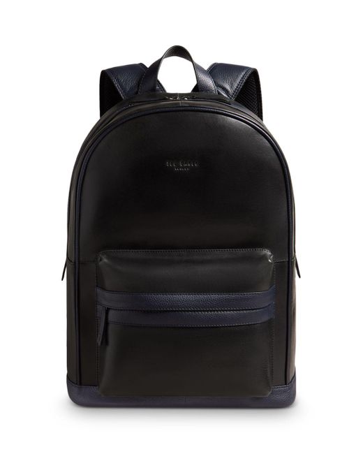 Ted Baker Rayton Leather Backpack in Black for Men | Lyst