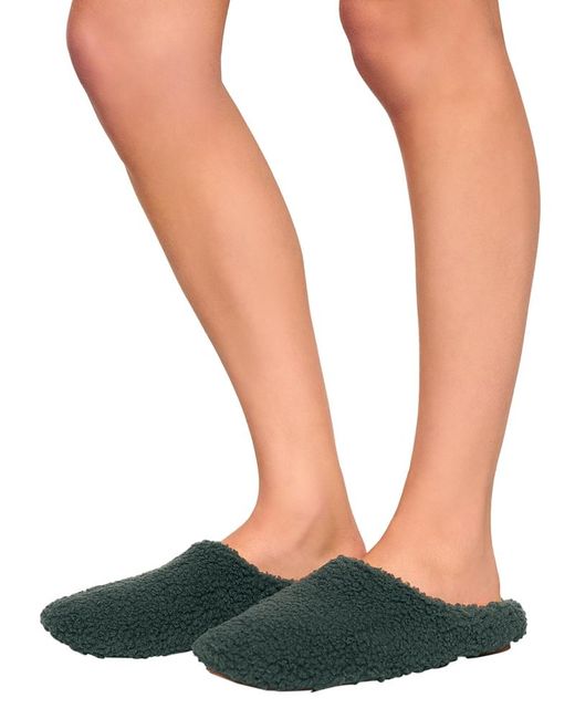 Eberjey Green Fleece Slippers