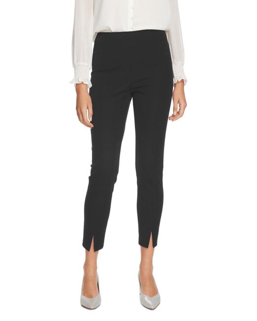 womens black slim leg trousers