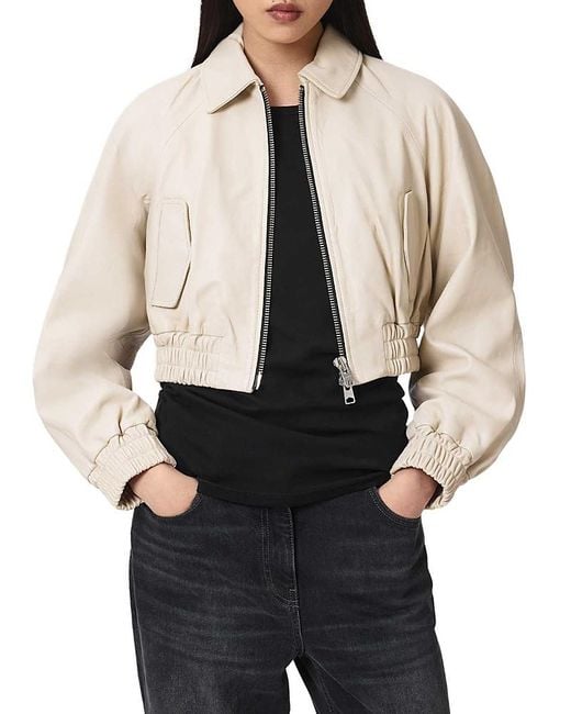 AllSaints Natural Anouk Bomber Jacket