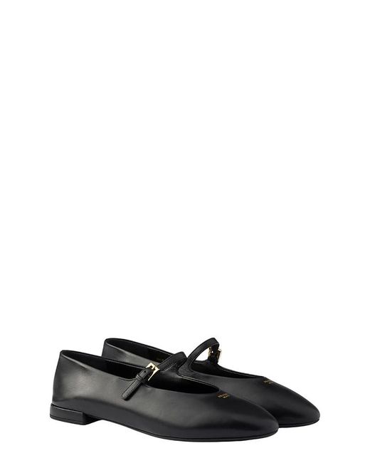 Prada Black Leather Ballerinas