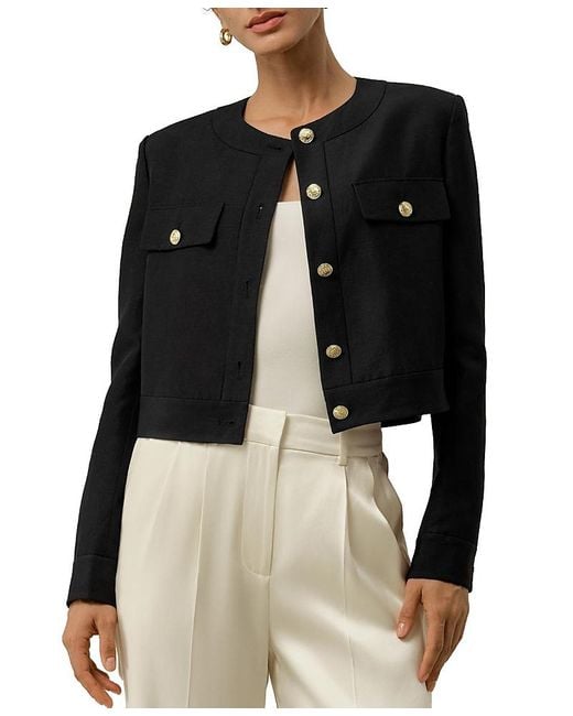 LILYSILK Black Mara Jacket