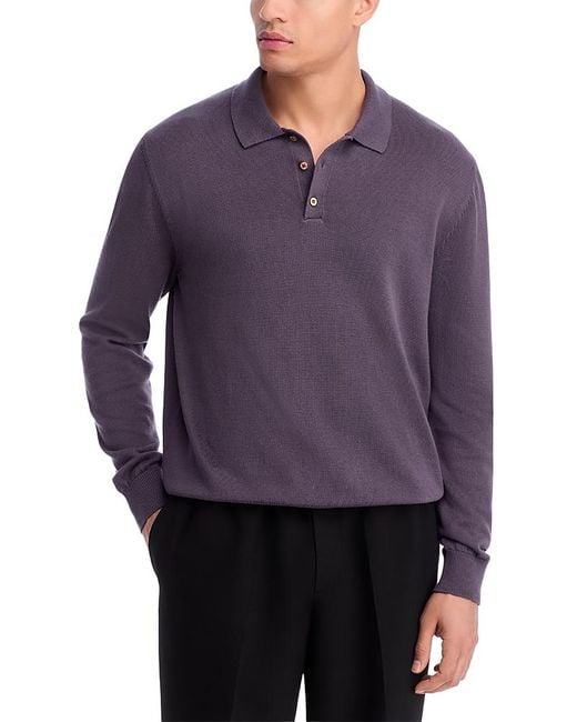 Alex Crane Purple Feather Polo for men