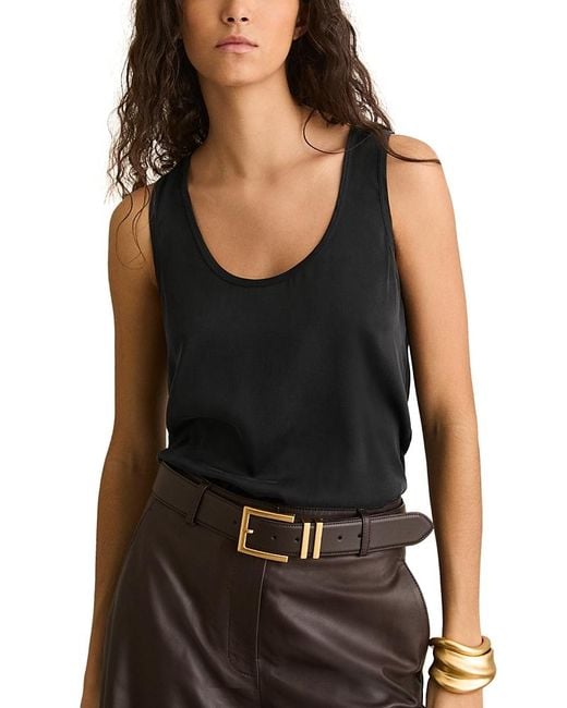 Reiss Black Ruby Silk Blend Cami