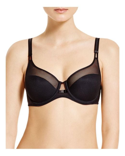 Lyst Chantelle Aeria Mesh Panel Spacer Contour Bra In Black Save 26 