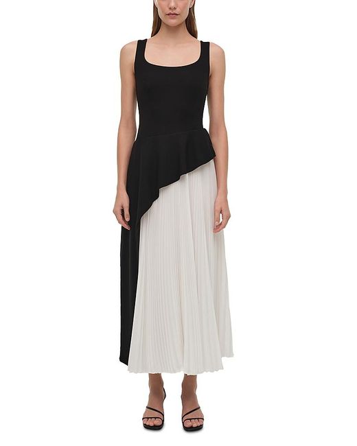 Jonathan Simkhai Zayla Sleeveless Asymmetric Dress in Black | Lyst
