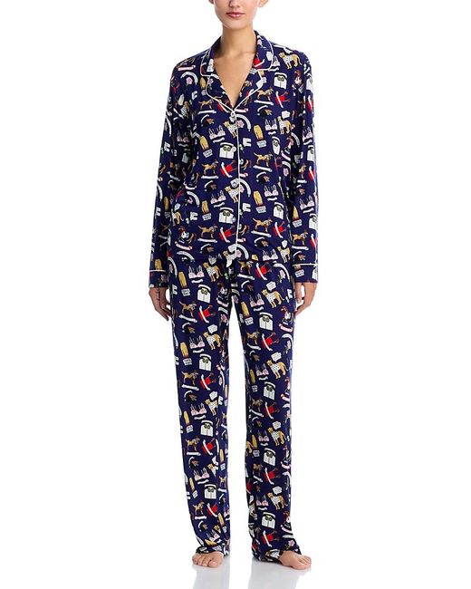 Aqua Blue Long Pajama Set