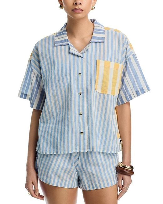 Echo Blue Cassis Camp Shirt