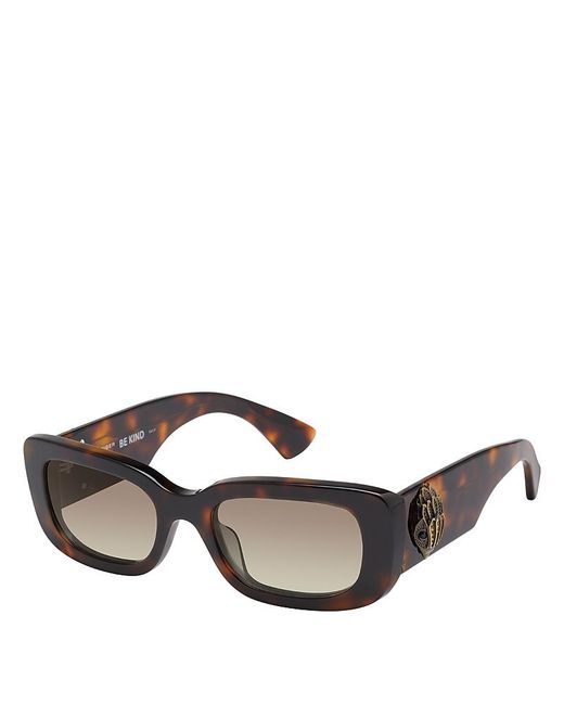 Kurt Geiger Metallic Rectangle Sunglasses, 52Mm